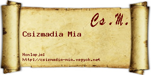 Csizmadia Mia névjegykártya